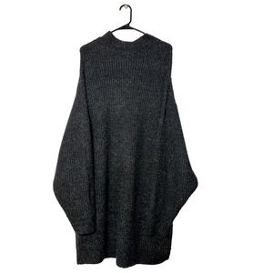 Zara Knit Women's Pullover Sweater Long Sleeve‎ Oversized Wool Blend Size Medium